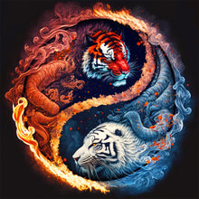 Charger l'image dans la galerie, Tai Chi Tiger-Full Round Diamond Painting-40x40cm