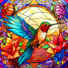 Charger l'image dans la galerie, Sirène en Vitrail Animal-Full Round Diamond Painting-30x30cm