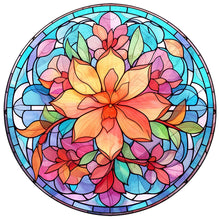 Charger l'image dans la galerie, Sirène en Vitrail Flower-Full Round Diamond Painting-30x30cm