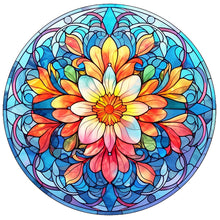 Charger l'image dans la galerie, Sirène en Vitrail Flower-Full Round Diamond Painting-30x30cm