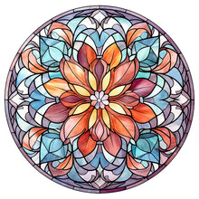 Charger l'image dans la galerie, Sirène en Vitrail Flower-Full Round Diamond Painting-30x30cm