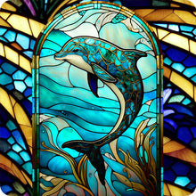 Charger l'image dans la galerie, Sirène en Vitrail Marine Life-Full Round Diamond Painting-30x30cm