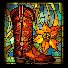 Charger l'image dans la galerie, Sirène en Vitrail Chelsea-FULL Round Diamond Painting-30x30cm