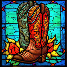 Charger l'image dans la galerie, Sirène en Vitrail Chelsea-FULL Round Diamond Painting-30x30cm