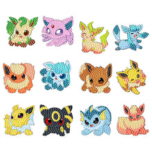 Charger l'image dans la galerie, 2pcs Pokemon - 5d bricolage artisanat autocollants