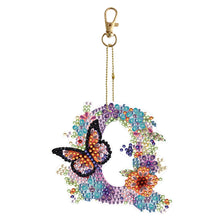 Charger l'image dans la galerie, Porte-clés double face 26 fleurs de l'alphabet