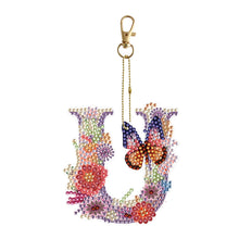 Charger l'image dans la galerie, Porte-clés double face 26 fleurs de l'alphabet