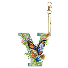 Charger l'image dans la galerie, Porte-clés double face 26 fleurs de l'alphabet