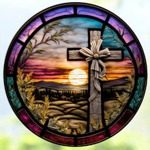 Charger l'image dans la galerie, Sirène en Vitrail Cross-FULL Round Diamond Painting-30x30cm