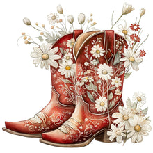 Charger l'image dans la galerie, Western Cowboy Boot-FULL Round Diamond Painting-30x30cm