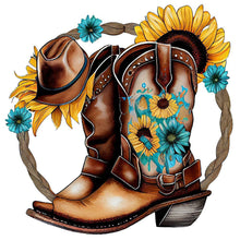 Charger l'image dans la galerie, Western Cowboy Boot-FULL Round Diamond Painting-30x30cm
