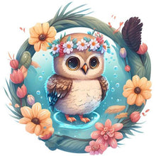 Charger l'image dans la galerie, Summer Swimming Owl-FULL Round Diamond Painting-30x30cm