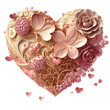 Charger l'image dans la galerie, Love Rose-FULL Round Diamond Painting-30x30cm