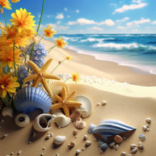 Charger l'image dans la galerie, Sunflower Beach-FULL Round Diamond Painting-30x30cm