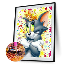 Charger l'image dans la galerie, Cat-complet Round peinture au diamant-30x40cm