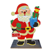 Charger l'image dans la galerie, Ornement de bureau diamant en bois avec perceuse à un seul côté de Noël