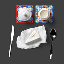 Charger l'image dans la galerie, Caboteur en bois carré de peinture de Diamant de 6pcs Avec 1 support de stockage