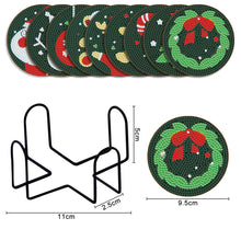 Charger l'image dans la galerie, Mandala-Tasse sous-verre ronde en bois