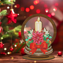 Charger l'image dans la galerie, DIY Ornement de Noël en bois avec peinture en cristal et diamant