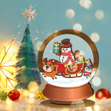 Charger l'image dans la galerie, DIY Ornement de Noël en bois avec peinture en cristal et diamant