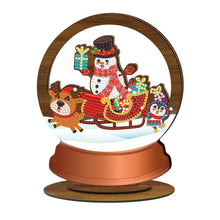 Charger l'image dans la galerie, DIY Ornement de Noël en bois avec peinture en cristal et diamant