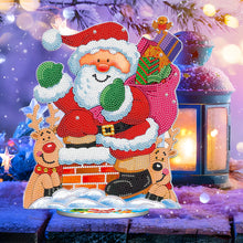 Charger l'image dans la galerie, DIY Ornement de Noël en bois avec peinture en cristal et diamant