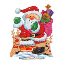 Charger l'image dans la galerie, DIY Ornement de Noël en bois avec peinture en cristal et diamant