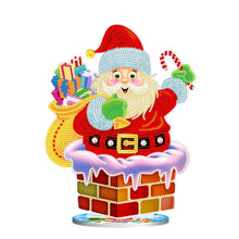 Charger l'image dans la galerie, DIY Ornement de Noël en bois avec peinture en cristal et diamant