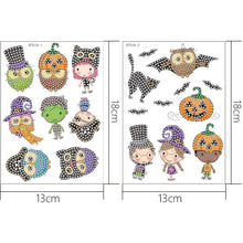 Charger l'image dans la galerie, 2pcs Halloween DIY Diamant Dessin Autocollants