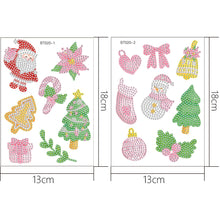 Charger l'image dans la galerie, 2pcs Noël DIY Diamant Dessin Autocollants