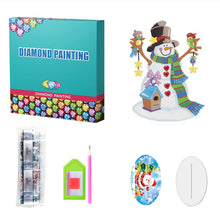 Charger l'image dans la galerie, DIY Ornement de Noël en bois avec peinture en cristal et diamant