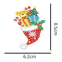 Charger l'image dans la galerie, 5 pièces/ensemble Double face noël diamant peinture bricolage suspendus pendentif arbres décoration