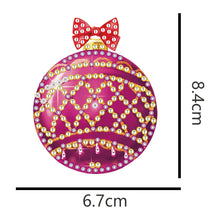 Charger l'image dans la galerie, 5 pièces/ensemble Double face noël diamant peinture bricolage suspendus pendentif arbres décoration