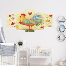 Charger l'image dans la galerie, Coq 5pcs - diamant rond complet - 95x45cm