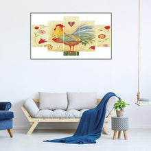 Charger l'image dans la galerie, Coq 5pcs - diamant rond complet - 95x45cm