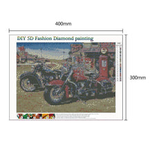 Charger l'image dans la galerie, Moto - diamant rond complet - 40x30cm