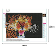 Charger l'image dans la galerie, Tigre féroce - diamant rond complet - 40x30cm
