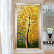 Charger l'image dans la galerie, Arbre de fleur d’or - peinture complète de diamant - 85x45cm