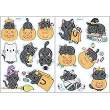 Charger l'image dans la galerie, 2pcs Halloween DIY Diamant Dessin Autocollants