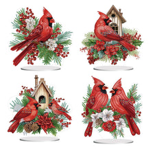 Charger l'image dans la galerie, Noël Ornement de bureau Cardinal-Single Side Drill-Diamond