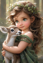 Charger l'image dans la galerie, La vie des animaux de compagnie Fille-Full Round/Square Diamond Painting-30x40cm/40x50cm/50x70cm