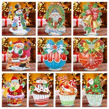 Charger l'image dans la galerie, DIY Ornement de Noël en bois avec peinture en cristal et diamant