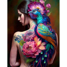 Charger l'image dans la galerie, Personnalité Flower Girl Bird Back-Full Drill Diamond Painting