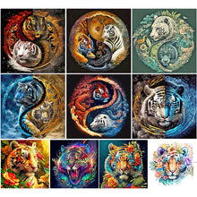 Charger l'image dans la galerie, Tai Chi Tiger-Full Round Diamond Painting-40x40cm