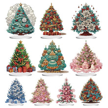 Charger l'image dans la galerie, Ornement de bureau en diamant à forage simple face de Noël