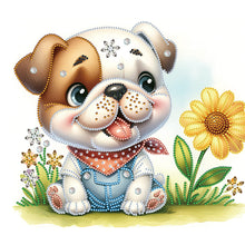 Charger l&#39;image dans la galerie, Bulldog-Spécial Partiel Diamond Painting-35x30cm
