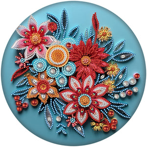 Spécial Fleur-Partiel Diamond Painting-30x30cm