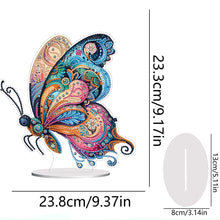 Charger l&#39;image dans la galerie, Fleur Papillon-Single Side Drill-Acrylic Diamond Desktop Ornement
