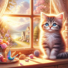 Charger l&#39;image dans la galerie, Chat-  Diamond Painting-30x30cm
