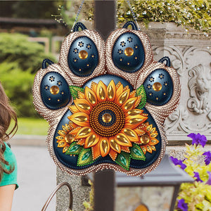 Pendentif diamant animal-single side-acrylique